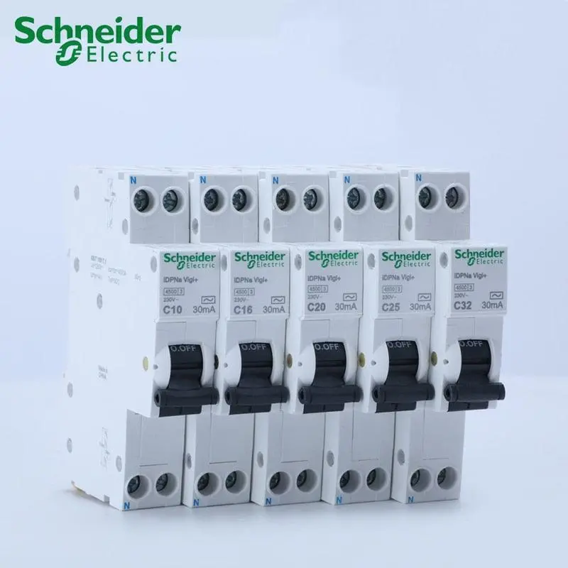 Schneider Electric Idpn Vigi+ 1P+N Leakage Circuit Breaker 30Ma Residual Current Operation Protection Device 10A 16A 20A 25A 32A 5