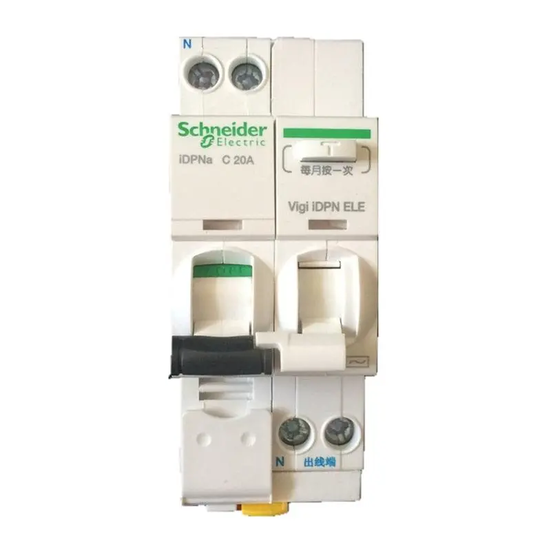 Schneider Electric Mcb Idpna 1P+N Mini Circuit Breaker With 30Ma Leakage Protection Vigi Idpn Ele 1