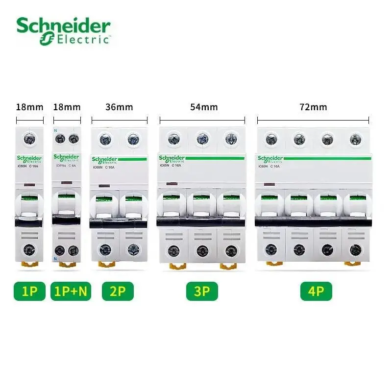 Schneider-  Mini Circuit Breaker Ic65n| 1P-4P C Type/ 1A Up To 63A 1