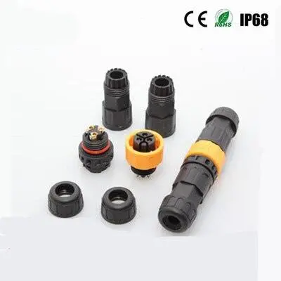 Self-Locking Waterproof Connector Quick Docking Screw Lock Wire Solder-Free Waterproof Male And Female Plug Ip67 1