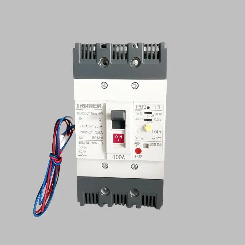 Shunt Trip Breaker Tref2-125 Earth Leakage Circuit Breaker Elcb 125F/3P 15A-125A 1