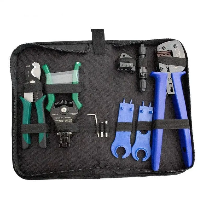 Solar Crimper Tools Kit  For Cable Solar Terminal Crimper +Wire Cutter+ Wire Stripper+Spanner Wrench + Solar Connector 1