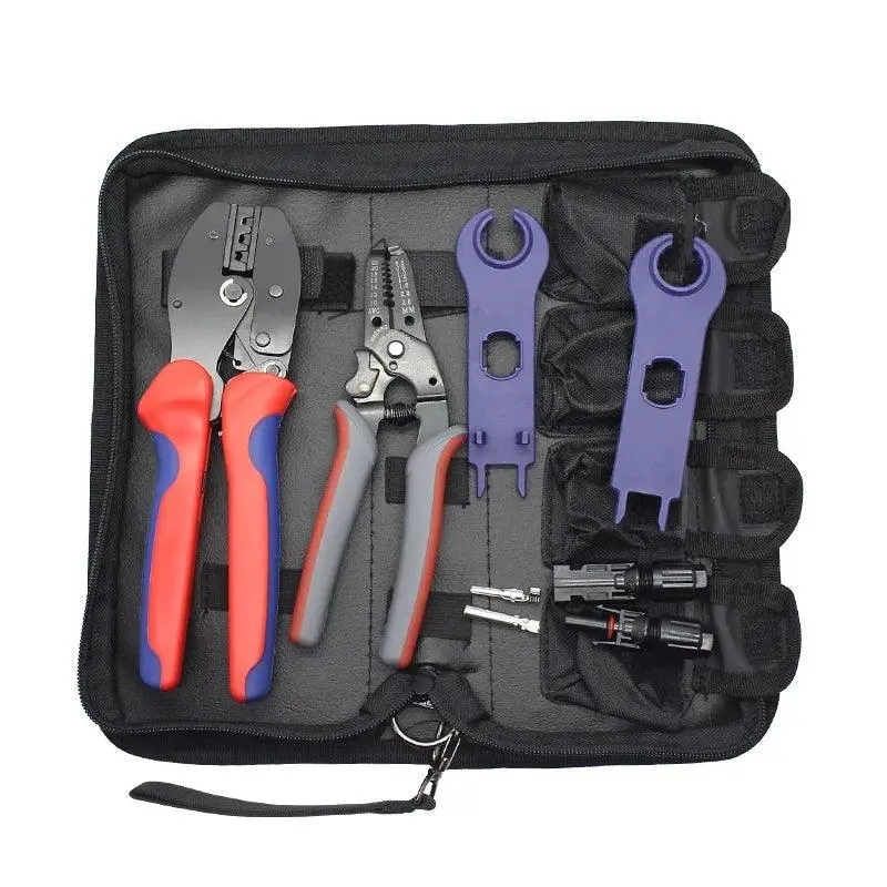 Solar Crimping Tool Kits,For 2.5/4/6Mm2 Solar Cable, Pv Crimping Tool Kits, With Crimping/Cutting/Strpping Tools 1