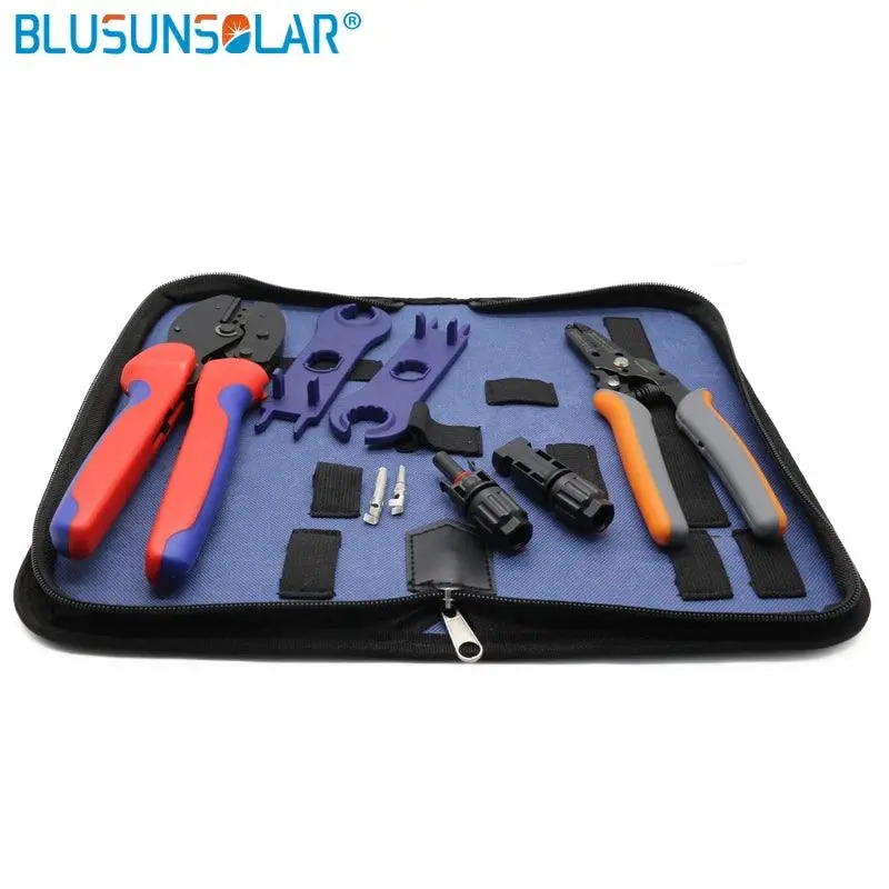 Solar Crimping Tool Kits,For 2.5/4/6Mm2 Solar Cable, Pv Crimping Tool Kits, With Crimping/Cutting/Strpping Tools 2