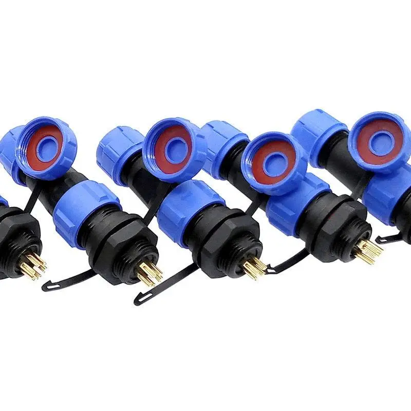 Sp1310 Sp1312 Waterproof Connector Sp13 2Pin 3Pin 4Pin 5Pin 6Pin 7Pin 9Pin Ip68 Connectors Plug And Socket 1