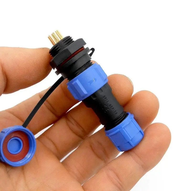 Sp1310 Sp1312 Waterproof Connector Sp13 2Pin 3Pin 4Pin 5Pin 6Pin 7Pin 9Pin Ip68 Connectors Plug And Socket 3