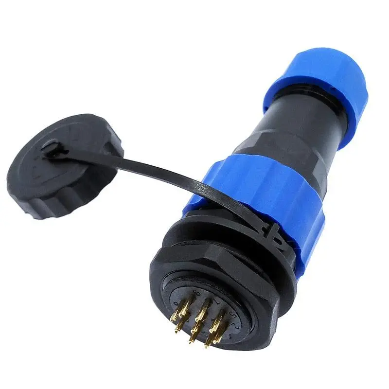 Sp20 Ip68 Waterproof Connector 1 Pin 2 Pin 3/4/5/6/7/8/9/10/12/14Pins Connectors Plug And Socket 4