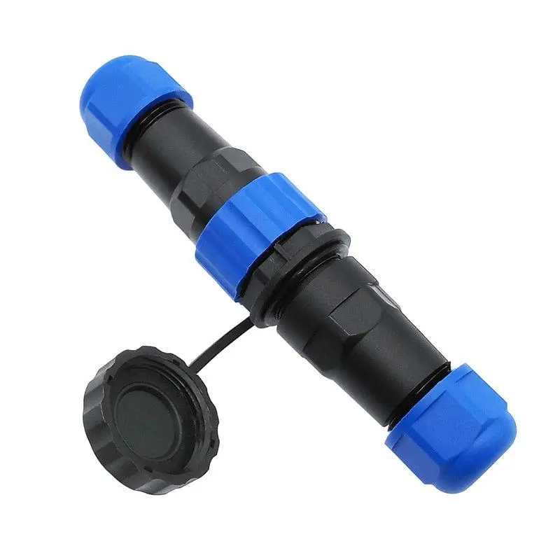 Sp20 Straight Waterproof Connector 1/2/3/4/5/6/7/8/9/10/12/14Pin Ip68 Industrial Power Male Plug And Female Socket 2