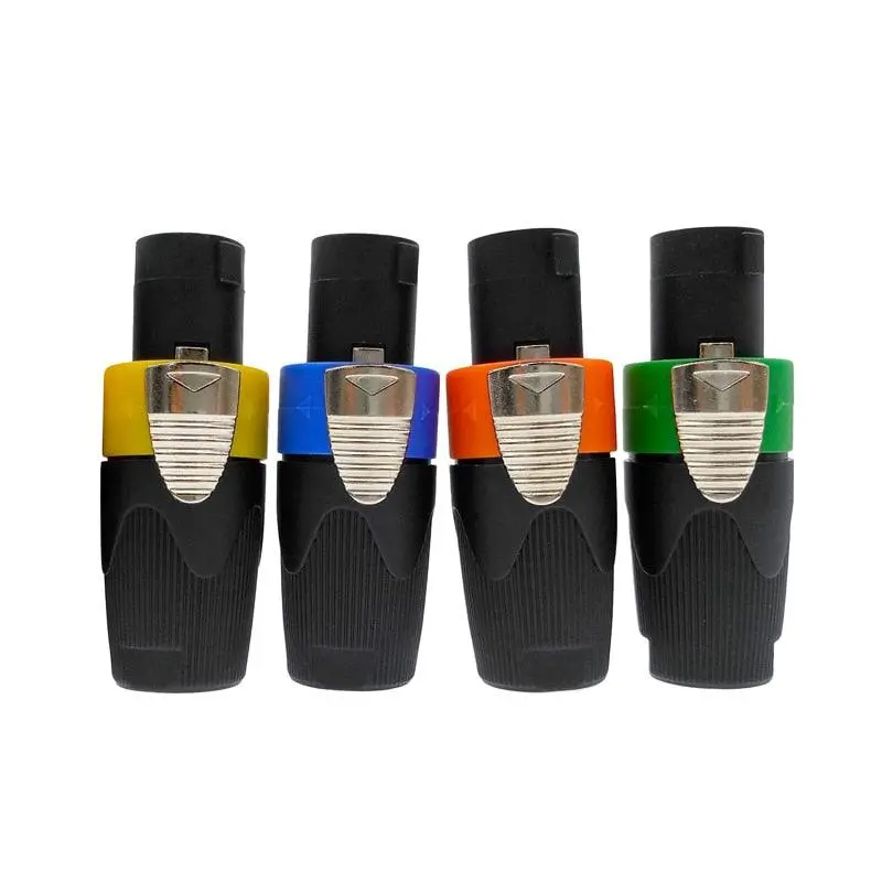 Speaker Powercon Connector 20A Caron Plug  Speakon 4 Pin Male Audio Amplifier Stage Power Connectors 1