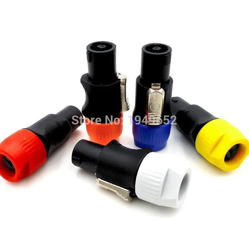 Speakon Connectors Type 4 Pole Cable Plug Male Caron Speaker Audio Connector 1