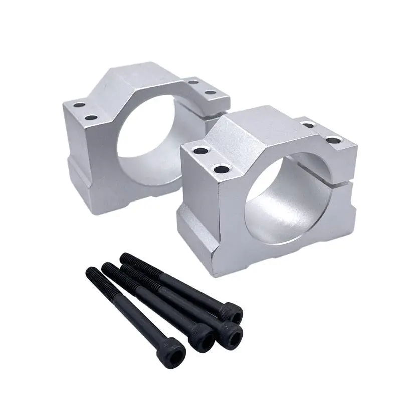 Spindle Motor Mount Bracket Spindle Fixture For Er11 300W 400W 500W Cast Aluminum Bracket With Screws 45Mm 52Mm 1