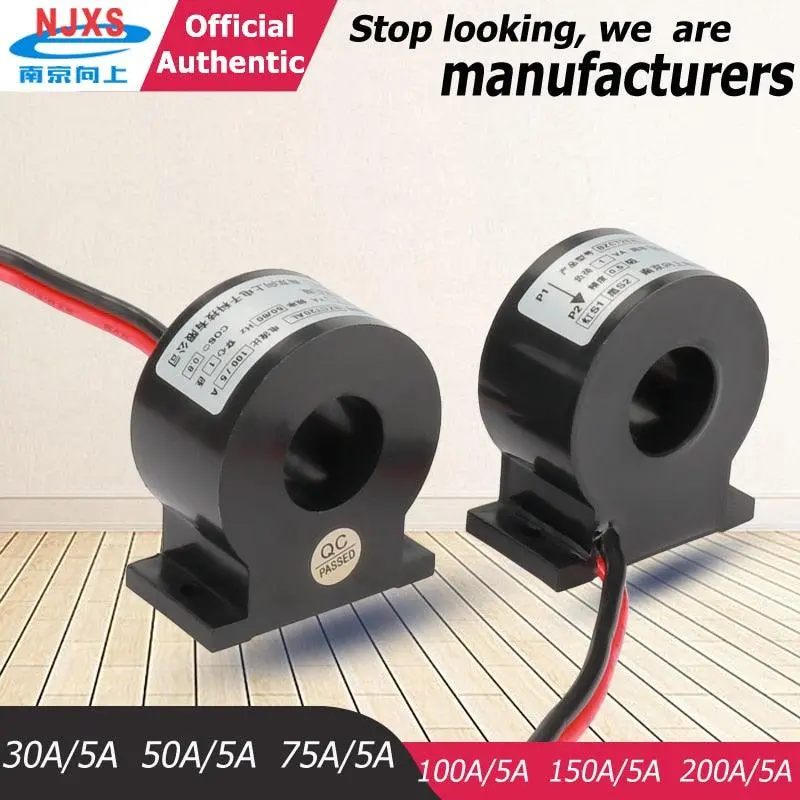 Standard Micro Current Transformer Sensor Bzct20al-30A 50A 75A 100A 5A 200/5A 0.5 Class Single Phase Current Transform Supplier 1