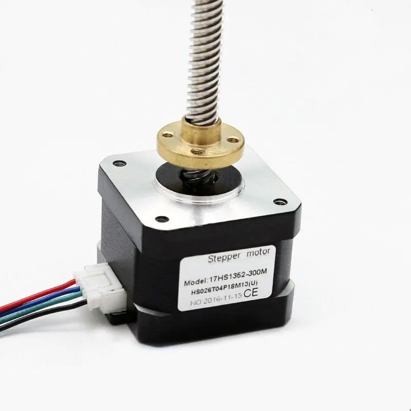 Stepper Motor 42 2 Phase 4-Lead Nema17 Motor 300Mm T8 Linear Wire Rod 40Mm 1.7A 0.45N.M Low Noise Motor 1