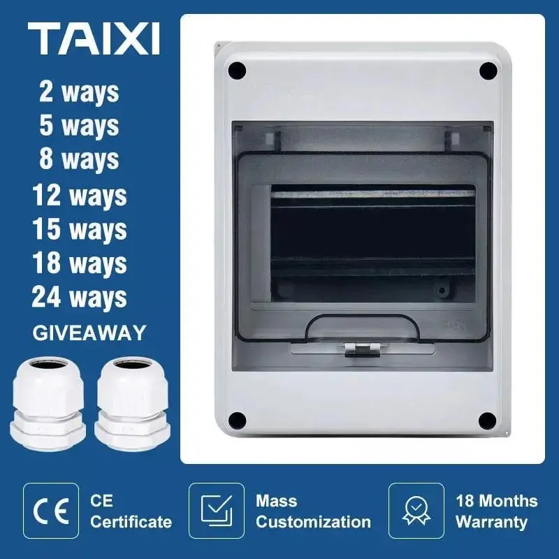 Taixi- 2/5/8/12/15/18/24 Ways Outdoor Ip65 Electrical Distribution Box 1