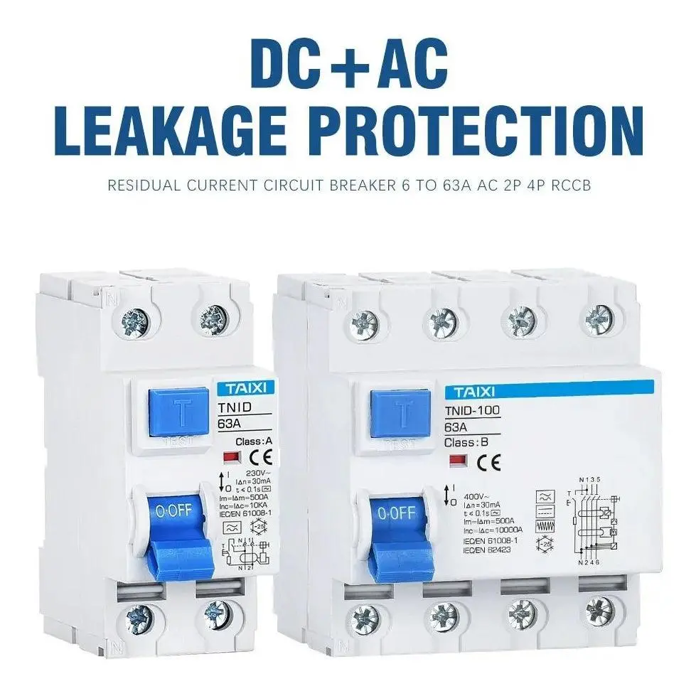 Taixi- Charging Pile Type B/A/Ac  2P 4P Rccb Leakage Protector 1