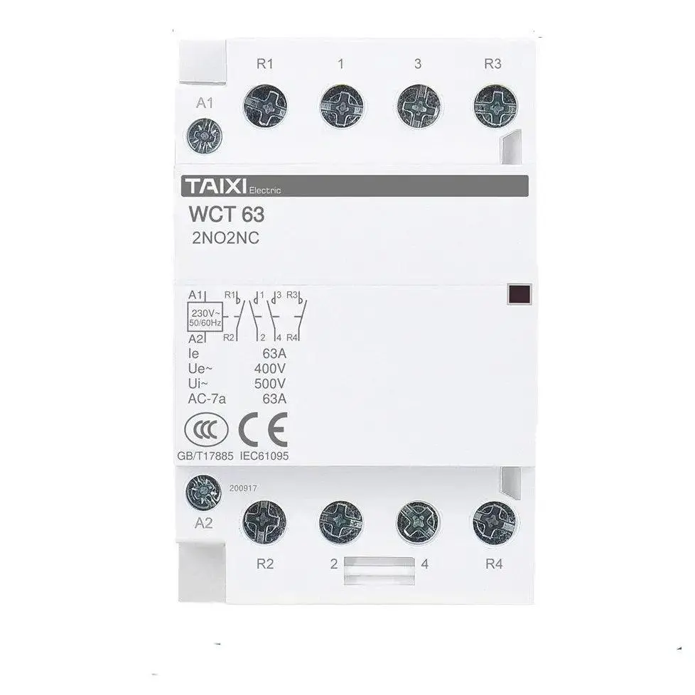 Taixi- Household 25A To 63A Din Rail Installation Modular Ac Contactor 1