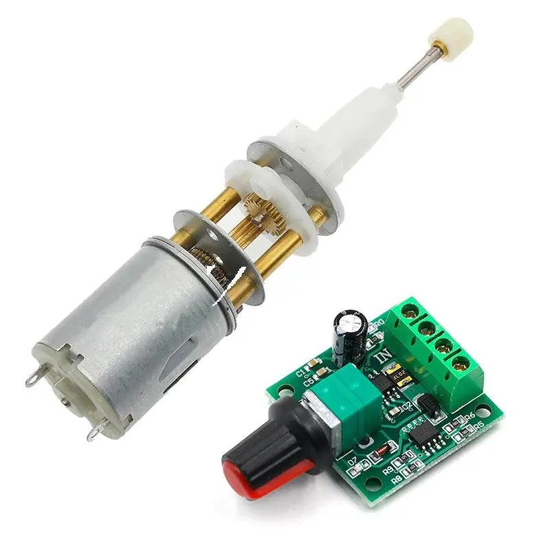 Telescopic Reciprocating Motor Gear Dc 1.5V 3V 6V Low Speed Thrust Micro Motor Pwm Controller Smart Home Appliance System Toys 1