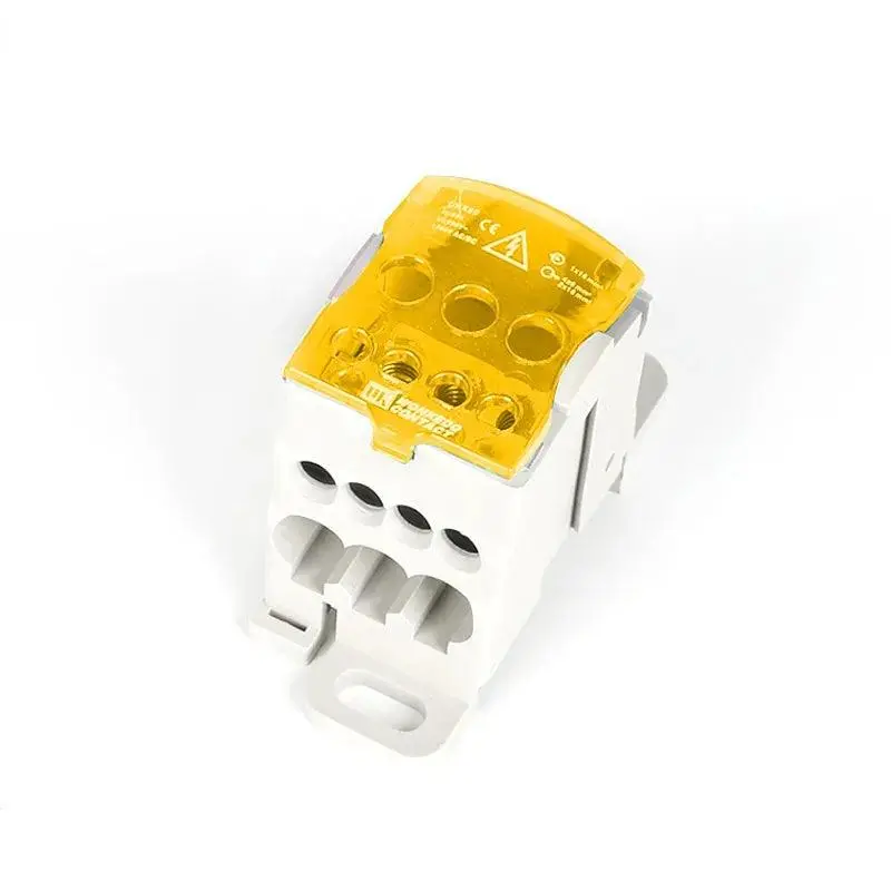 Terminal Block Ukk80a Electric Wire Connector 1 In Many Out Din Rail Distribution Wiring Accessories Blue Yellow Green Red 4