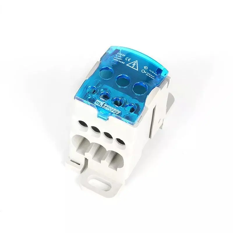 Terminal Block Ukk80a Electric Wire Connector 1 In Many Out Din Rail Distribution Wiring Accessories Blue Yellow Green Red 1