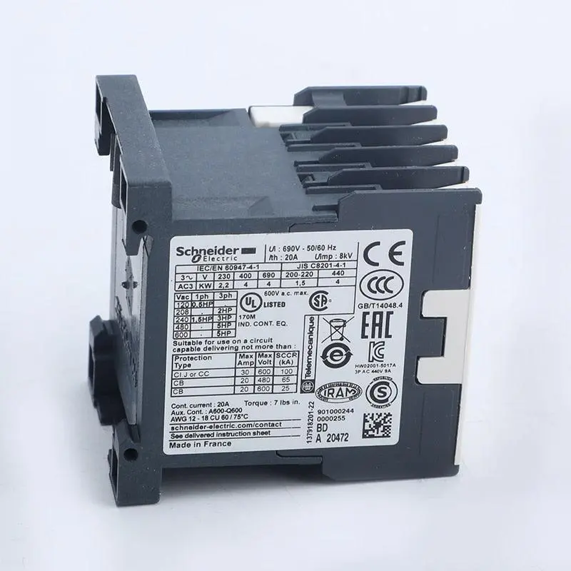Tesys K Contactor Lp1k0910bd3 Lp1k0901bd Lp1k0910bd 24Vdc Coil Voltage Control 2