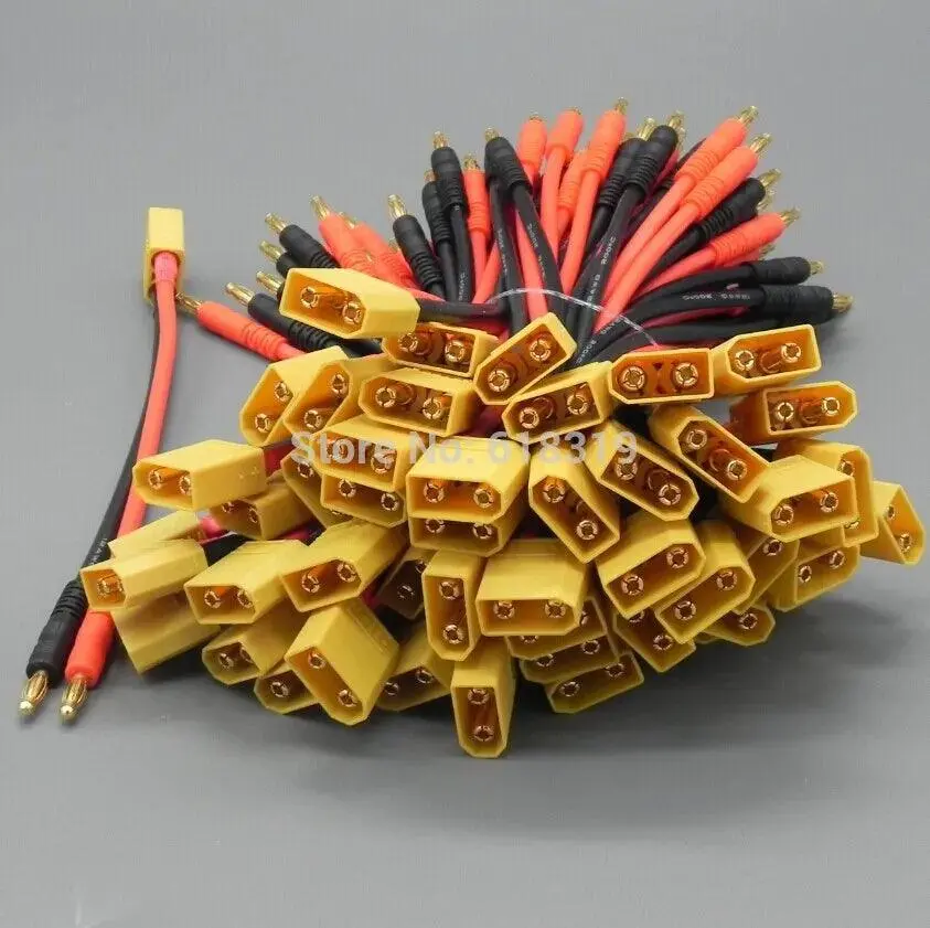 The High Quality 100 Sets/ Lot Xt60 With 4.0Mm Banana Connector 1