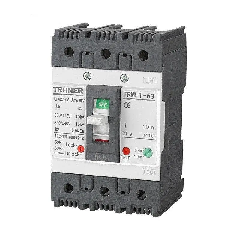 Three Pole Mccb Trmf1-63 240V/14Ka 3P 15.20.25.32.40.50.63A Mccb 1