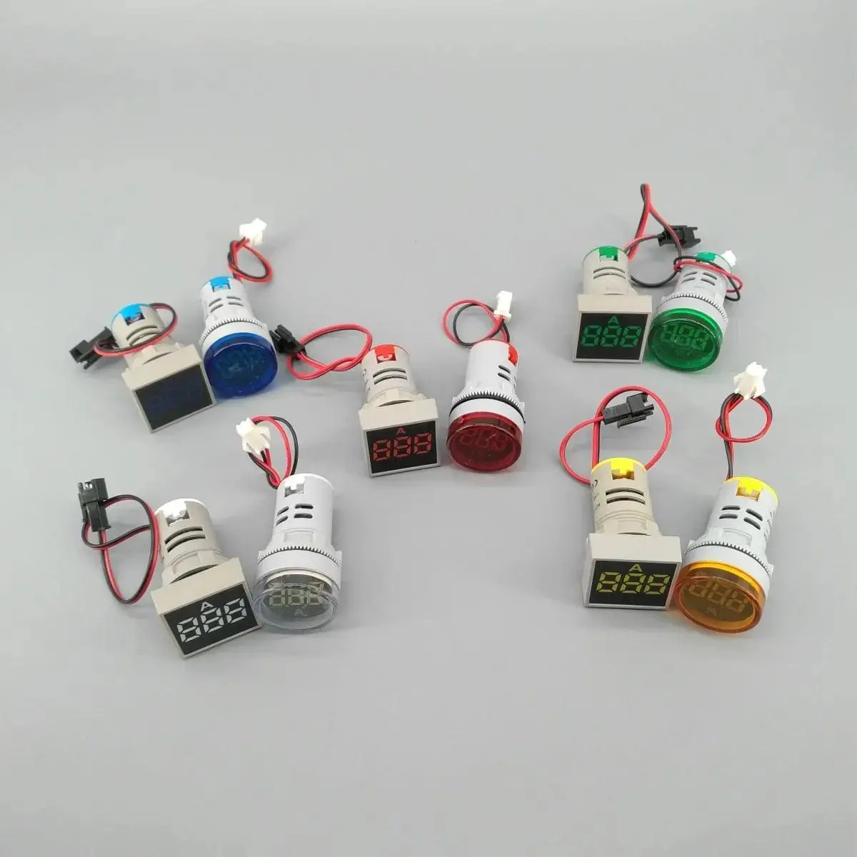 Tomzn- 22Mm Led Digital Ampere Meter 0-100A / Multicolor Optional 1