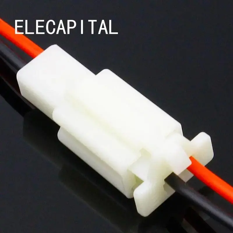 1 Kit 2 Pin Way Electrical Wire Connector Plug Set Auto Connectors With Cable/Total Length 21Cm 1