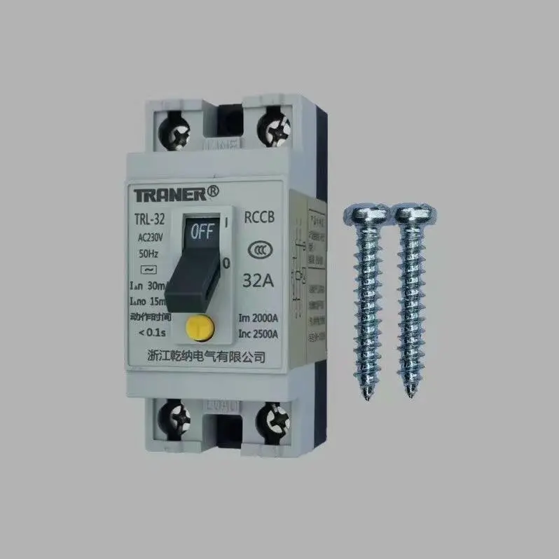Traner เซฟตี้เบรกเกอร์กันไฟดูด/กันไฟรั่ว มีสัญญาณไฟ 16A 25A 32A รุ่น Tnb1l-32 4