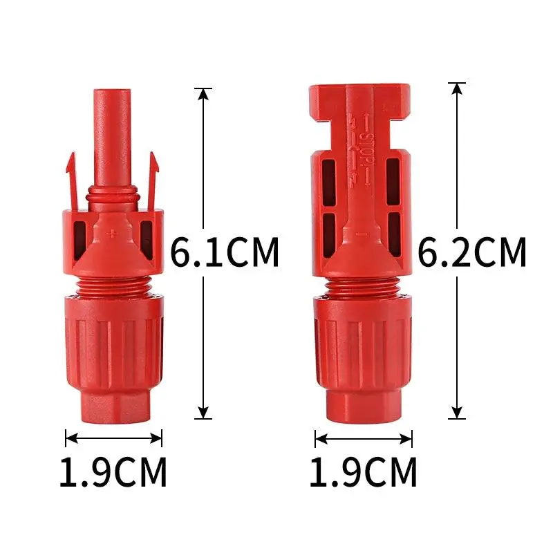 Tüv Ip68 Dc Solar Red Connector 1000V30a Pv Panel Stecker Connectors Kit 3