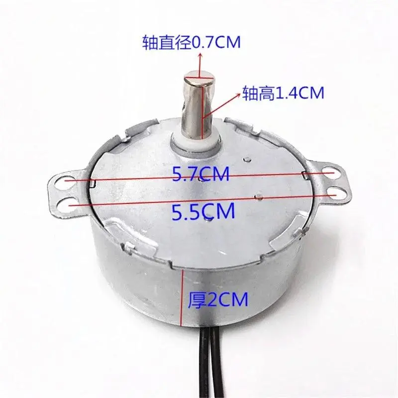 Tyj50-8 4W Synchronous Motor Ac 220V~240V 50Hz/60Hz Cw/Ccw Microwave Oven Tray Motor Electric Engine Fan 1