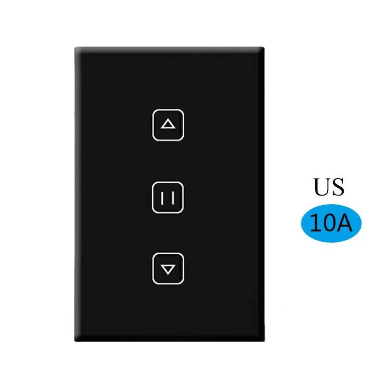 Us Wifi Smart Timer Glass Wall Touch Curtain Switch Controller Roller Shutter Electric Motor Tuya Smart Life Google Home Alexa 1