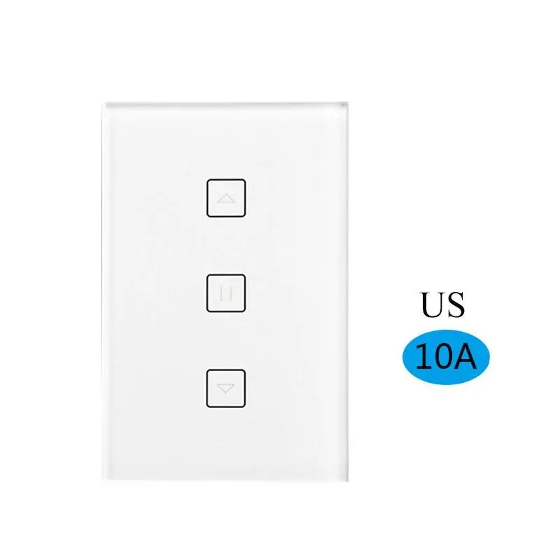 Us Wifi Smart Timer Glass Wall Touch Curtain Switch Controller Roller Shutter Electric Motor Tuya Smart Life Google Home Alexa 2