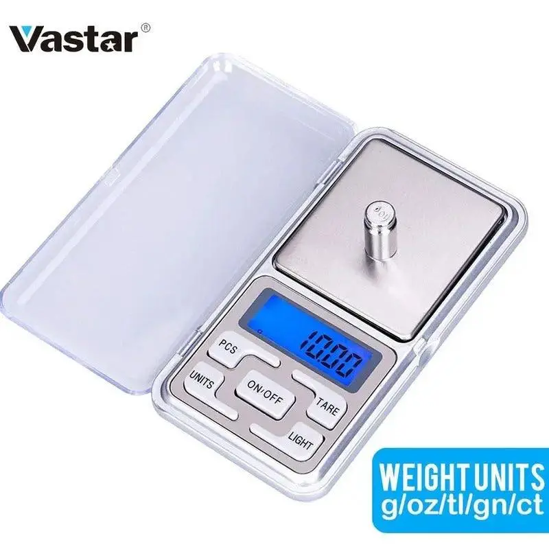 Vastar- 200G/300G/500G X 0.01G /0.1G/Mini Presicion Pocket Electronic Digital Scale 1