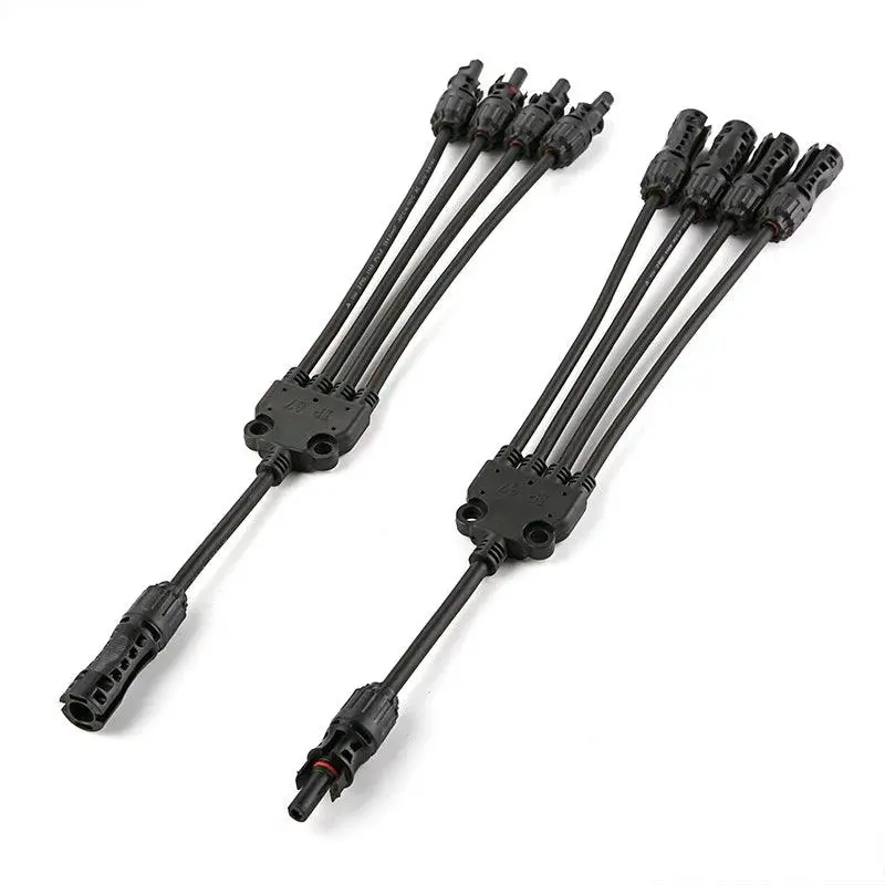 Wholesale 1500V 30A  4 To 1 Hot Selling Pv Y Branch Connector With 4Mm2 Solar Cable For Solar Pv System Solar 1