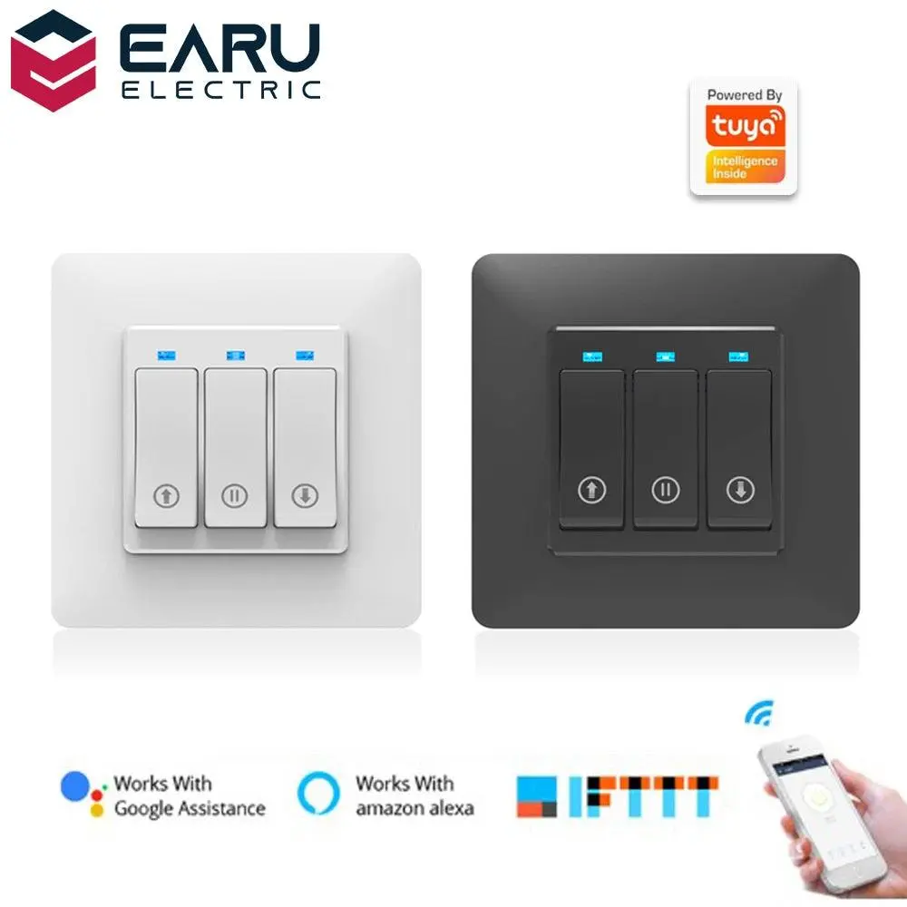 Wifi Timer Curtain Switch Controller For Roller Shutter Electric Motor Tuya Smart Life Smart Home Automation Google Home Alexa 1