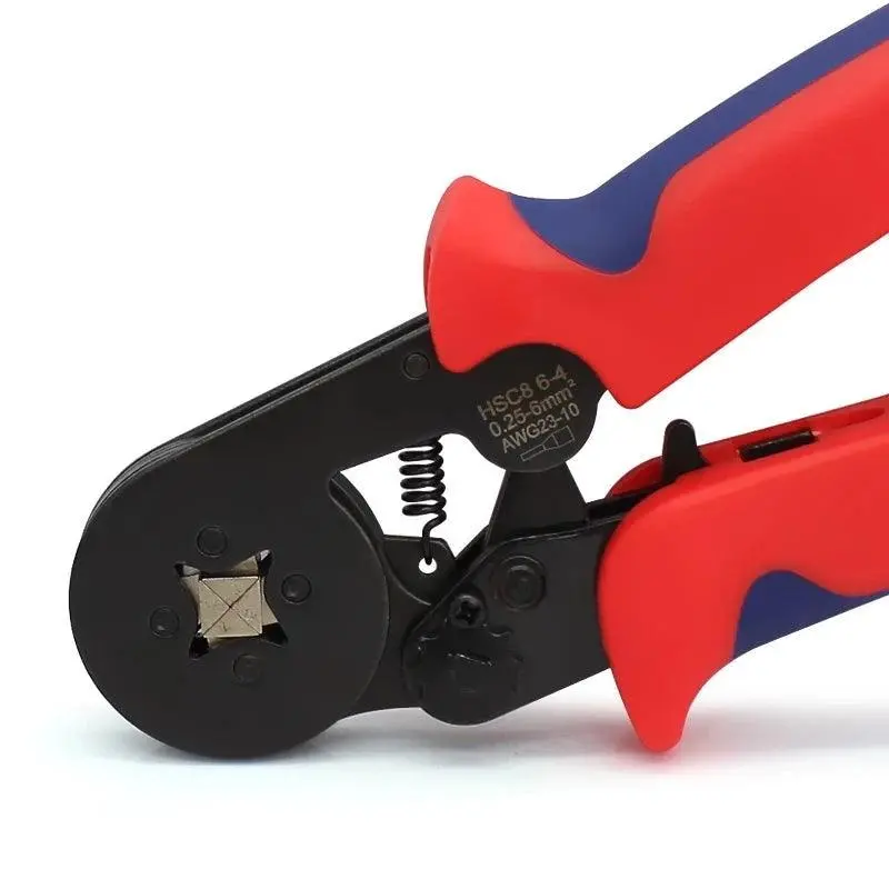 Wire Crimping Tool Hsc8 6 4 Cable End-Sleeves Solar Crimping Plier  Ratcheting Ferrule Crimper 0.25-6.0Mm2(24-10 Awg) 1
