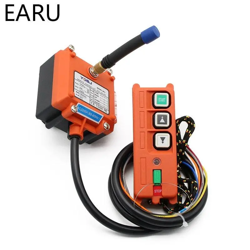 Wireless Industrial Remote Controller Electric Hoist Remote Control Winding Engine Sand-Blast Equipment Used F21-2S 3 Button 1