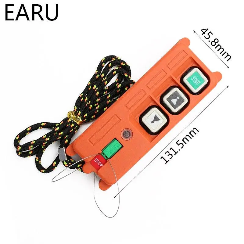 Wireless Industrial Remote Controller Electric Hoist Remote Control Winding Engine Sand-Blast Equipment Used F21-2S 3 Button 2
