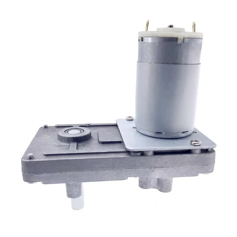 Worm Gear Motor 12V Reducer 20-157Rpm Dc High Torque Electric-Motor Metal Gear Reverse Self Lock For Automation Equipment 1