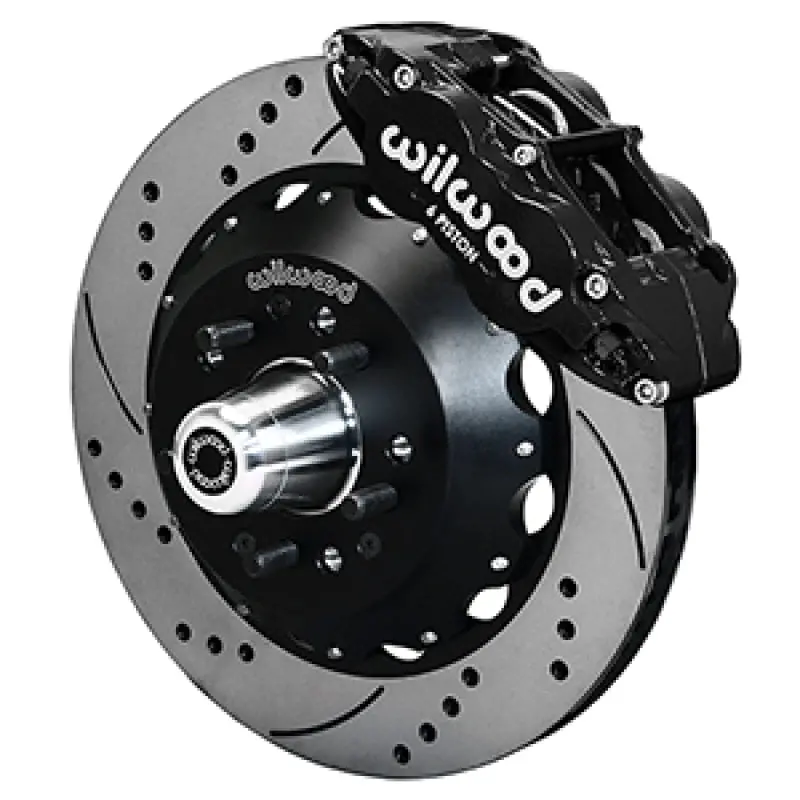 Wilwood Superlite 6R Brake Kit For 1955–1957 Chevy Bel Air – 5X4.5" / 5X4.75" Hub, 14" Drilled & Slotted Rotors 1