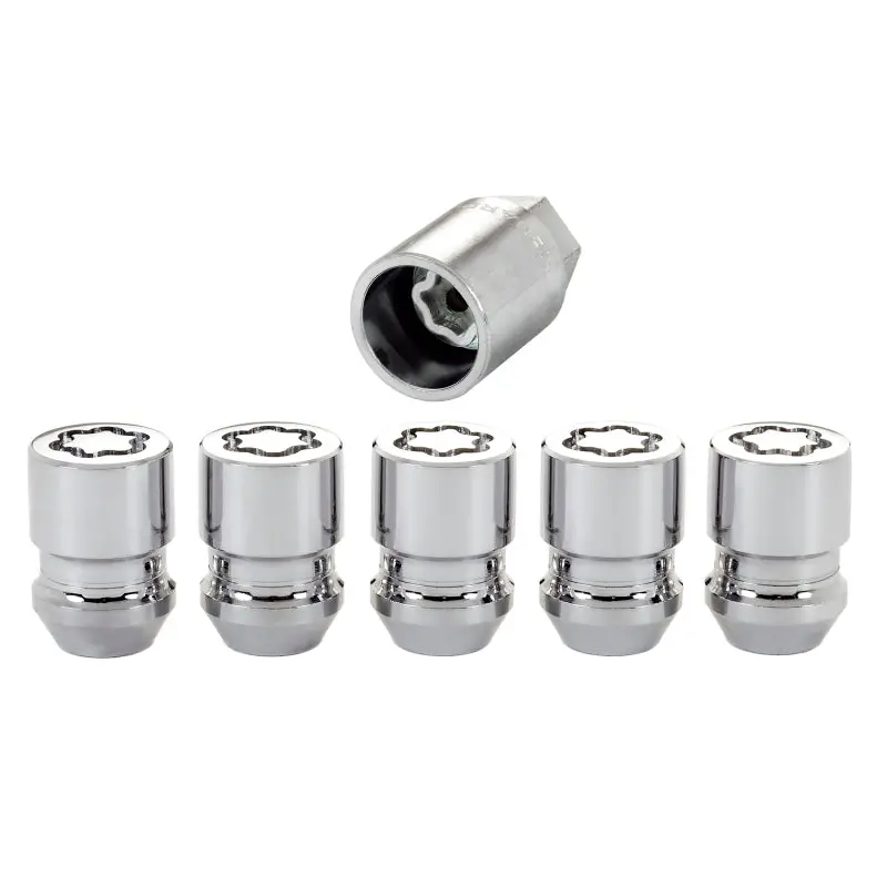 Mcgard Chrome Wheel Lock Nut Set – 5-Pack, Cone Seat, M12X1.25 Thread, 3/4″ Hex, 1.28″ Length 1