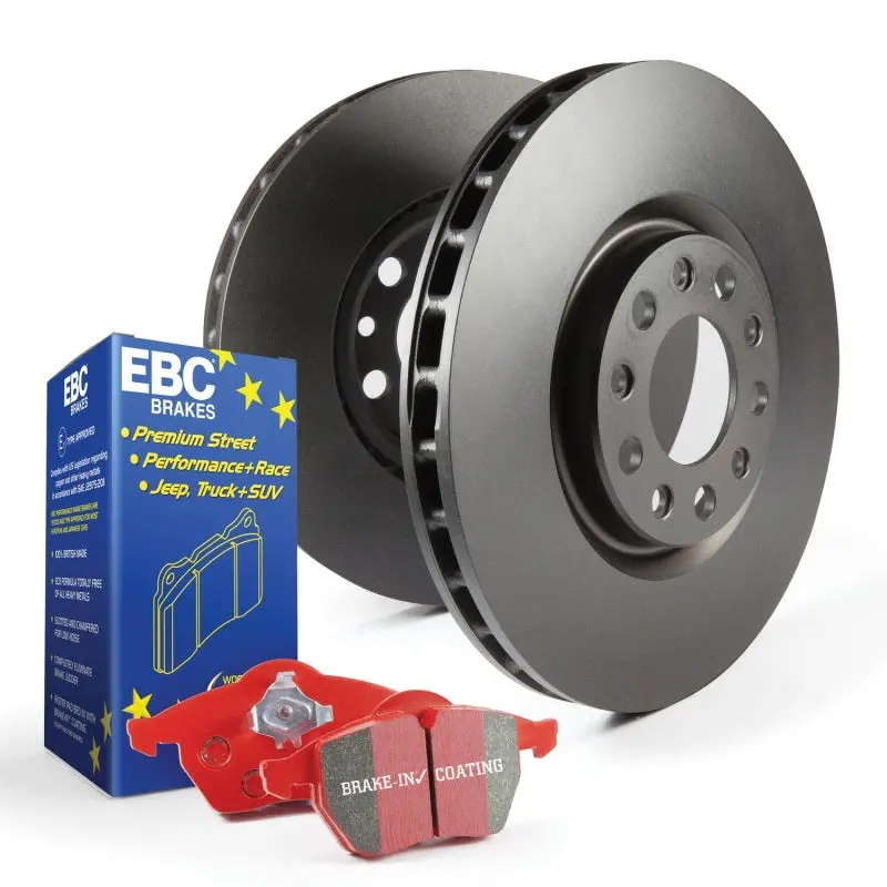 Ebc Redstuff S12 Brake Kit – Performance Pads & Rk Drilled/Dimpled Rotors 1