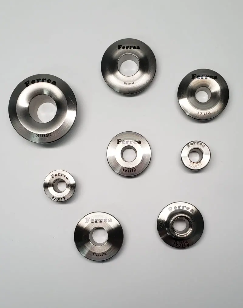 Ferrea Titanium Retainer Kit – Vw Bdf Engines, 7-Degree Valve Angle, Cnc-Machined, Single-Spring Configuration, Qty 24 1