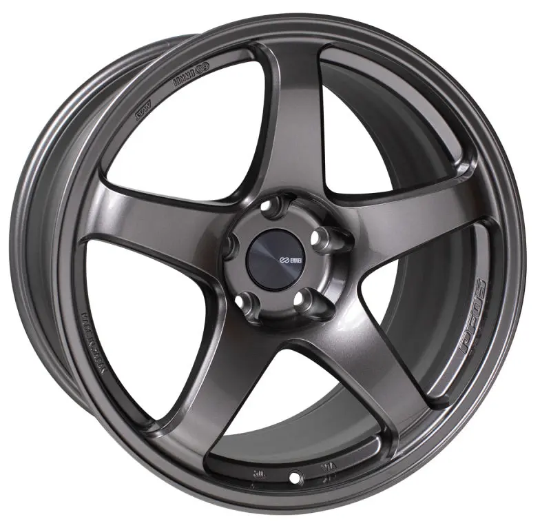 Enkei Pf05 Forged Alloy Wheel – 18X7.5 Inches, 5X100 Bolt Pattern, 48Mm Offset, 75Mm Center Bore, Dark Silver Finish 1