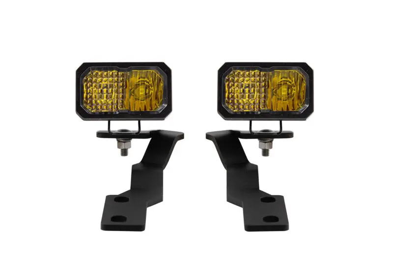 Diode Dynamics Stage Series 2-Inch Led Ditch Light Kit – Yellow Pro Combo For 2016–2021 Toyota Tacoma 1