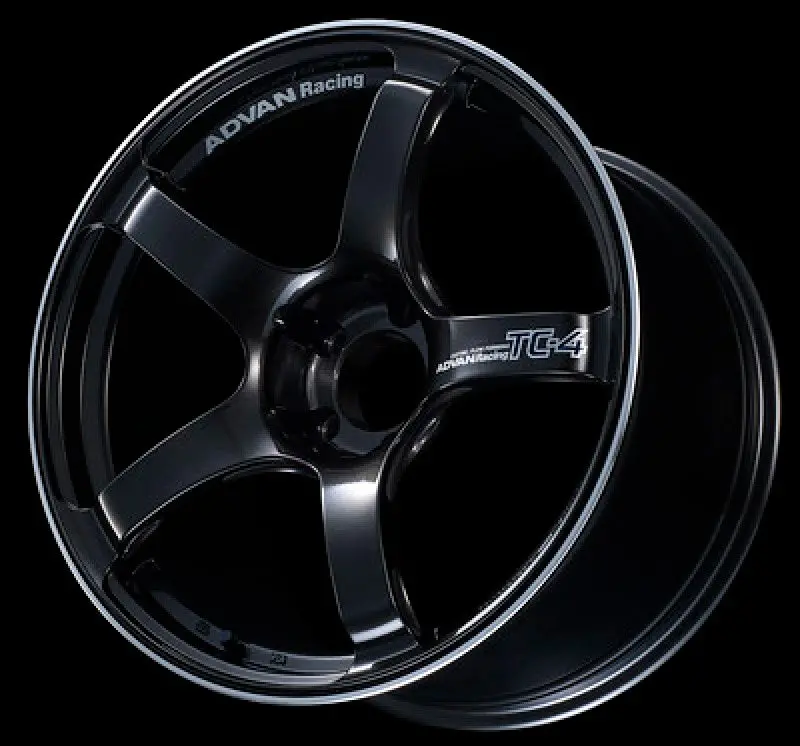 Advan Tc4 Alloy Wheel – 17X7.5 Inches, +48 Offset, 5X114.3 Bolt Pattern, Black Gunmetal Finish With Ring 1