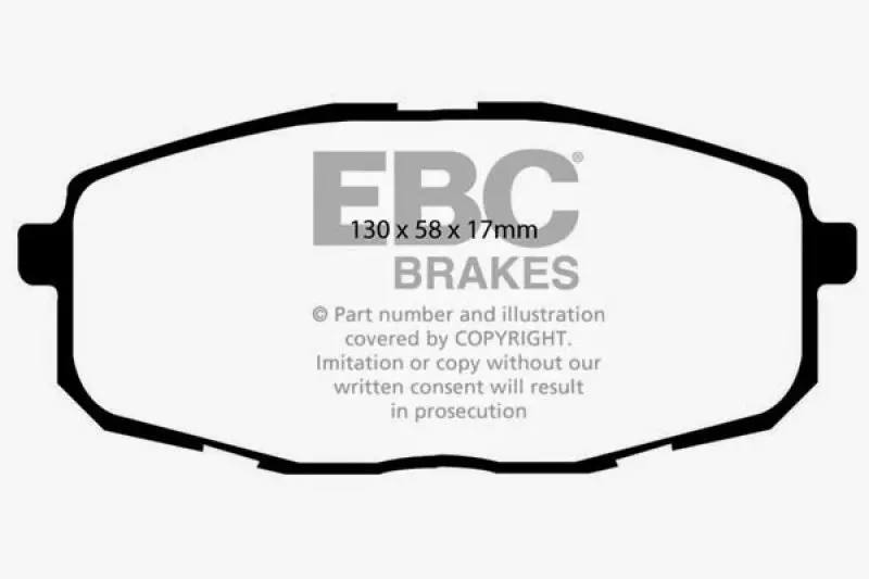 Ebc Greenstuff Front Brake Pads For 2009–2012 Hyundai Elantra 2.0L Touring Model 1