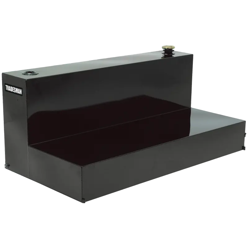 Tradesman Steel L-Shape Liquid Storage Tank (Full Size) - Black 1