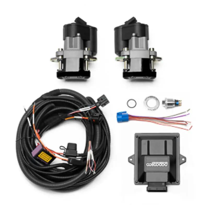 Wilwood Electronic Parking Brake Rear Retrofit Kit W/ Switch Harness - Black Powder Coat Caliper 1